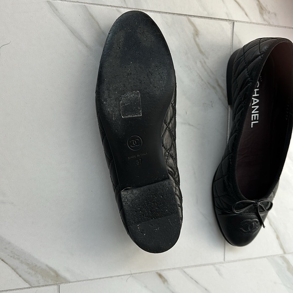 Chanel Classic Quilted Cap Toe Ballerina Flat - Picture 5 of 12